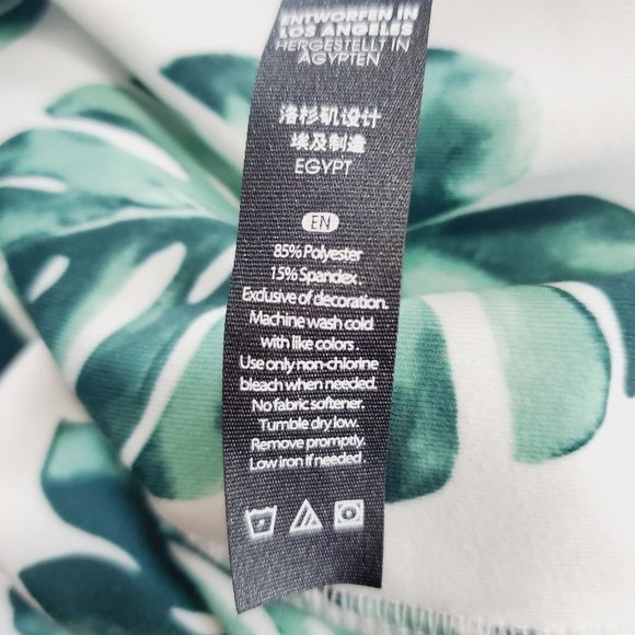 Wildfox Sweat Tropical Banana Leaves Leggings NWT - Picture 7 of 9